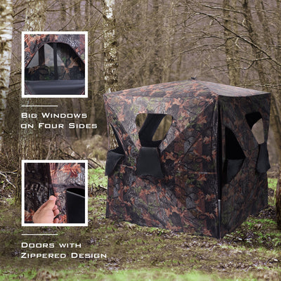 Ground Hunting Blind Portable Deer Pop Up Camo Hunter