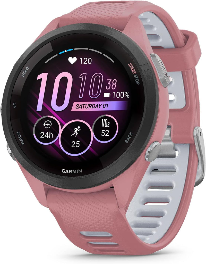 *Garmin Forerunner® 265 46mm Running Smartwatch, Colorful AMOLED Display, Training Metrics and Recovery Insights