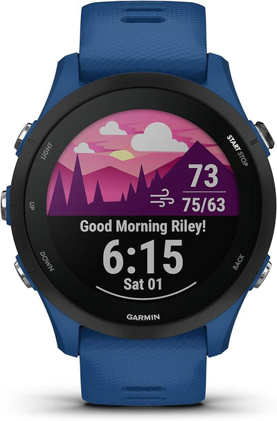 *Garmin Forerunner® 255, GPS Running Smartwatch, Advanced Insights, Long-Lasting Battery, 46 MM