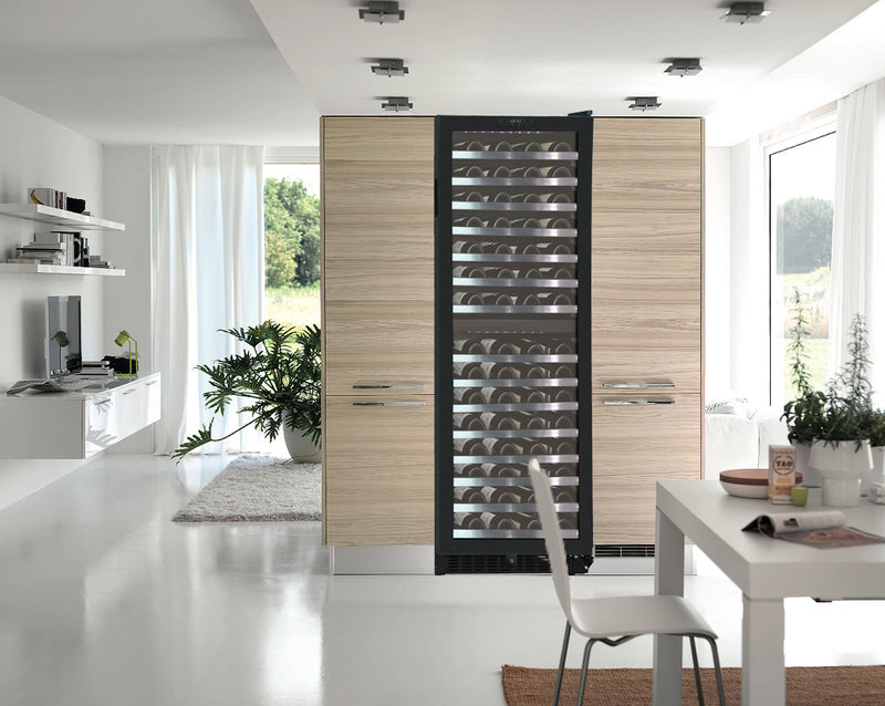 iComfort-Premium 155-Bottle Dual Zone Built-In Wine Fridge – Sleek Design, Large Capacity, and Quiet Operation