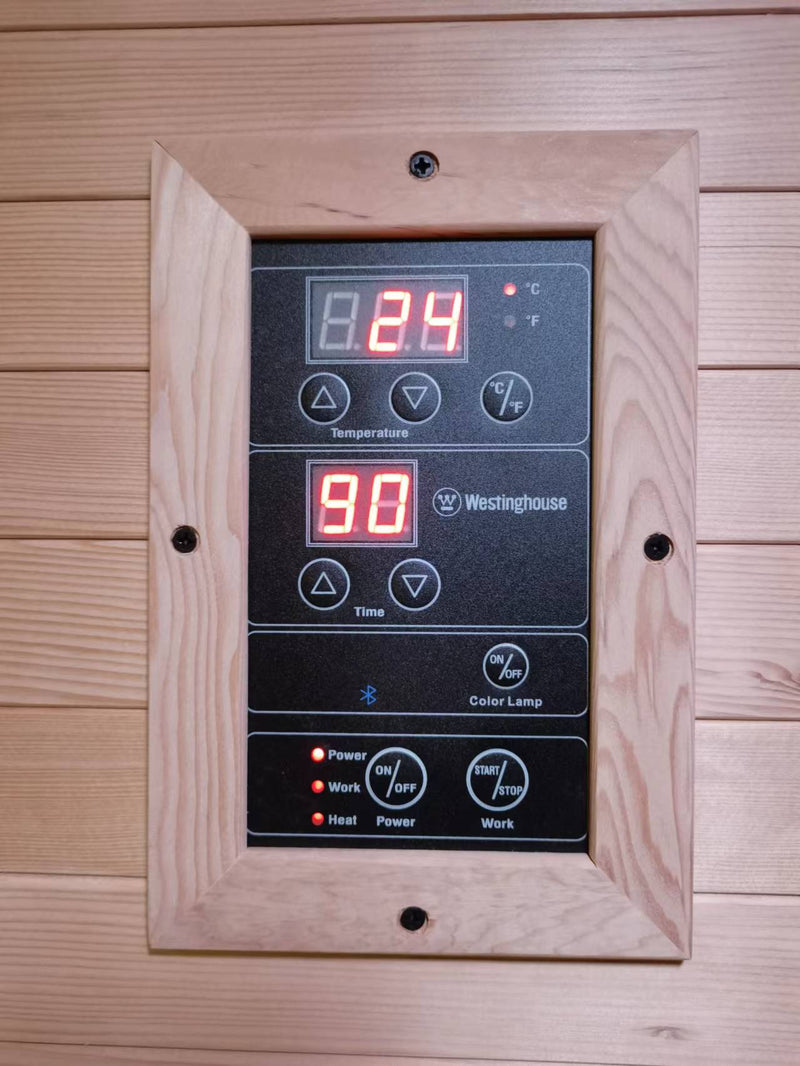 Combo Package: Pre Order Mid February - New 2025 Model Westinghouse 2850 Full Spectrum Sauna + Demo Kala Red Light Neck Rejuvenator- Premium Full Spectrum Sauna With Chromotherapy-Far Mid And Near Infrared-Fully Loaded-For Detox & Muscle Recovery