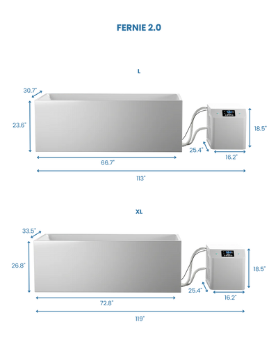 DOODIP 2.0 Fernie Cold Plunge Tub/Chiller- App Controlled