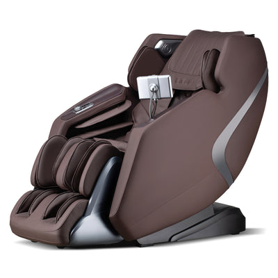 Mega Sale-Costway-4D SL-Track Full Body Massage Chair w/ Zero-Gravity Design, Heated Shawl, Neck & Back & Feet Heater, Calf & Foot Rollers, Electric Calf Frame, Voice Control, Yoga Stretching, Smart Body Scanning, Touch Screen, Blue-tooth Speaker