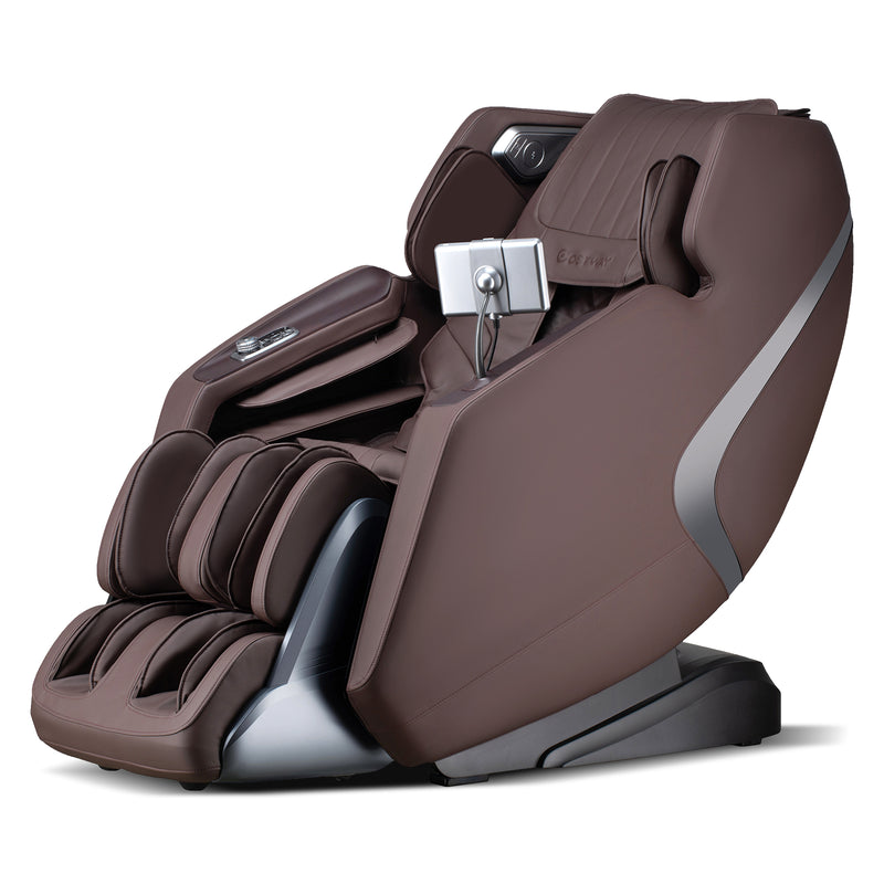 PREORDER - Mega Sale-Costway-4D SL-Track Full Body Massage Chair w/ Zero-Gravity Design, Heated Shawl, Neck & Back & Feet Heater, Calf & Foot Rollers,Magic Calf Rollers, Voice Control, Yoga Stretching, Smart Body Scanning, Touch Screen, Blue-tooth Speaker