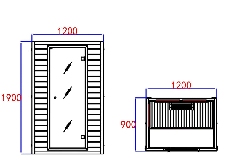 Blisspod, Vienna, Far Infrared Sauna Canadian Hemlock Very Low EMF Sauna, 4 Heaters, 2 Persons