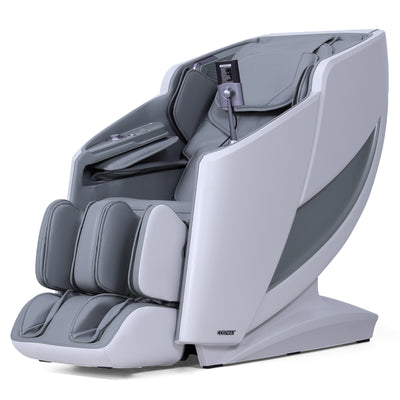 Costway-4D Flexible Track Massage Chair, Full Body Zero Gravity Massage Recliner w/ Airbags, Waist Heater, Foot Rollers, Voice Control, Memory Function, Electric Calf Frame, Auto Body Scan, Wireless Charging Station, Bluetooth Speaker, Thai Stretching