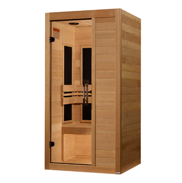 New 2024 Model - S-Line MX-S106-01 Maxxus Low EMF FAR Infrared Sauna Canadian Hemlock