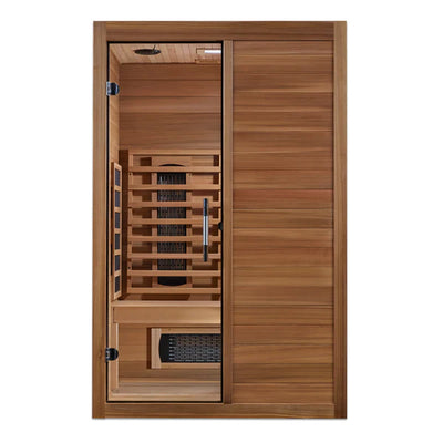 New 2024 Model - S-Line MX-S206-01 Maxxus Full Spectrum Infrared Sauna - Pacific Cedar