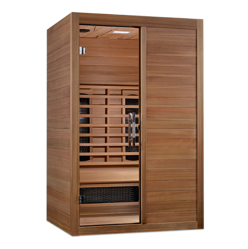 New 2024 Model - S-Line MX-S206-01 Maxxus Full Spectrum Infrared Sauna - Pacific Cedar