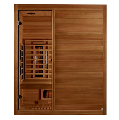 New 2024 Model - S-Line MX-S306-01-FS-PC Maxxus Full Spectrum Infrared Sauna - Pacific Cedar