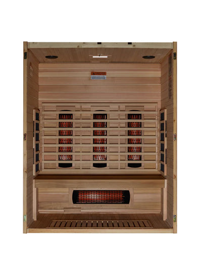 New 2024 Model - S-Line MX-S306-01-FS-PC Maxxus Full Spectrum Infrared Sauna - Pacific Cedar