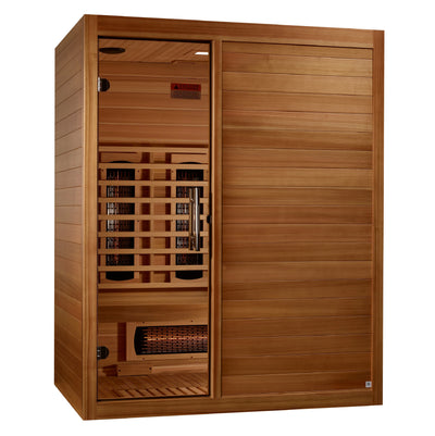 New 2024 Model - S-Line MX-S306-01-FS-PC Maxxus Full Spectrum Infrared Sauna - Pacific Cedar