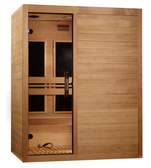 New 2024 Model - S-Line MX-S306-01 Maxxus Ultra Low EMF FAR Infrared Sauna - Canadian Hemlock