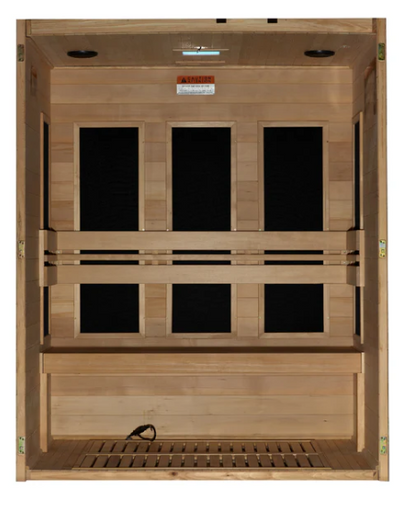 New 2024 Model - S-Line MX-S306-01 Maxxus Ultra Low EMF FAR Infrared Sauna - Canadian Hemlock