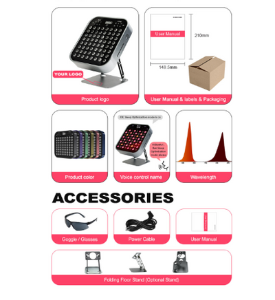 Biomol- Premium Red Light Therapy Light Stand for Household BM-H Seiries