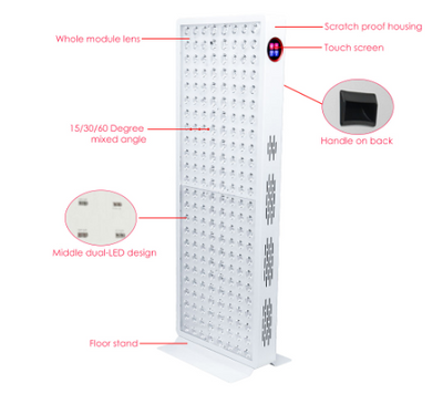 Biomol-Red Light Therapy Lamp with touch colour screen, Intelligent controller & remote controller BM C Series (Stand Sells Separately)