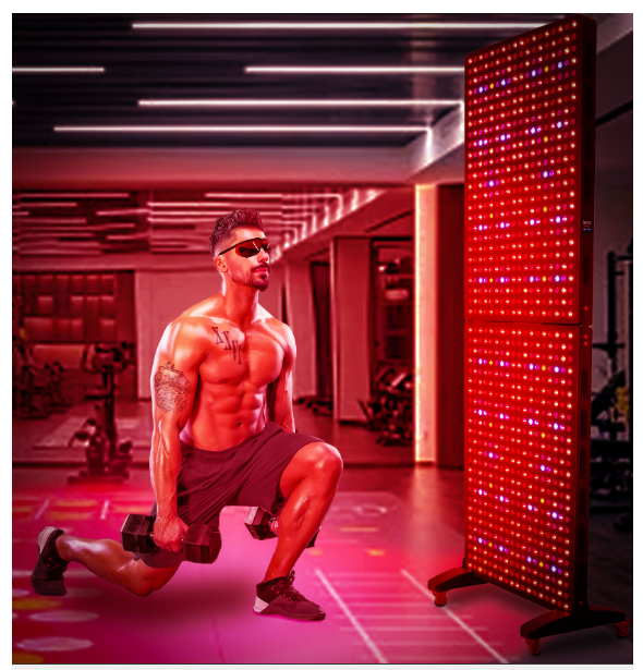 BioMol - Fitness 30 degree* Red Light Therapy Stand with Colour Touch screen, Intelligent & Remote Controller-BM Fitness