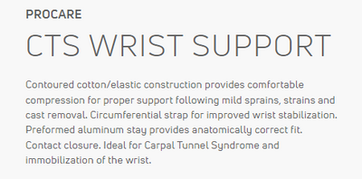 Enovis- CTS WRIST SUPPORT - Wrist Brace