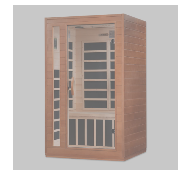 *GDI-Dynamic Cordoba 2-person Indoor Sauna, Low EMF (Under 8MG) FAR Infrared Sauna (Canadian Hemlock) DYN-6203-01