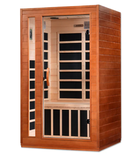 *GDI-Dynamic Cordoba 2-person Indoor Sauna, Low EMF (Under 8MG) FAR Infrared Sauna (Canadian Hemlock) DYN-6203-01