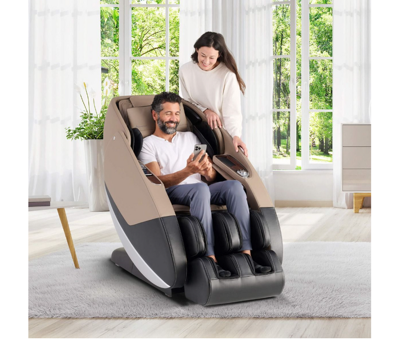 Human Touch - New *Novo Flex 3D and 4D Massage Chair (Grey & Brown)