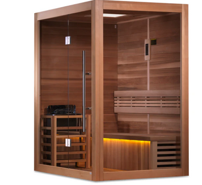 *GDI- "Hanko Edition" 2-3 Person Indoor Traditional Steam Sauna - Canadian Red Cedar Interior (GDI-7202-01)