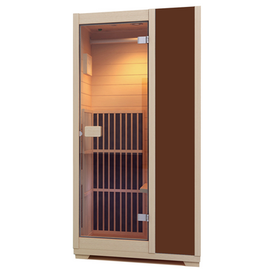 Blisspod, Vienna, Far Infrared Sauna Canadian Hemlock Very Low EMF Sauna, 3 Heaters, 1 Person