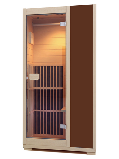 Blisspod, Vienna, Far Infrared Sauna Canadian Hemlock Very Low EMF Sauna, 3 Heaters, 1 Person