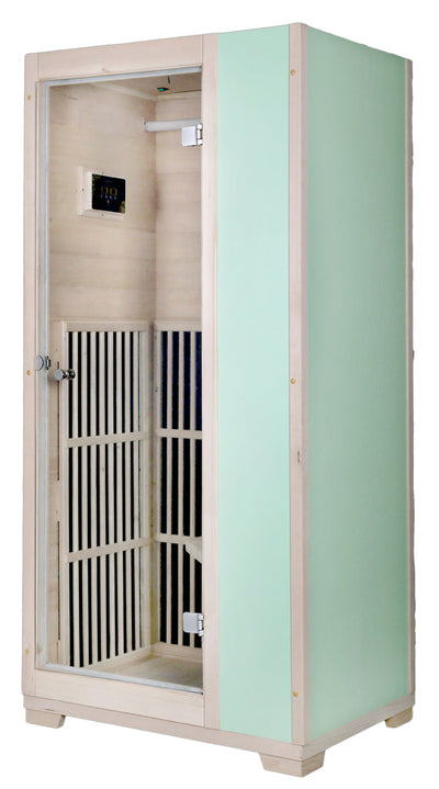 Blisspod, Vienna, Far Infrared Sauna Canadian Hemlock Very Low EMF Sauna, 3 Heaters, 1 Person