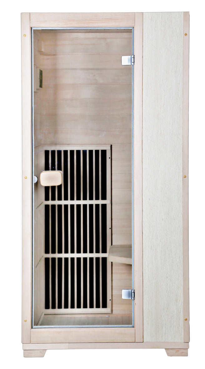 Blisspod, Vienna, Far Infrared Sauna Canadian Hemlock Very Low EMF Sauna, 3 Heaters, 1 Person