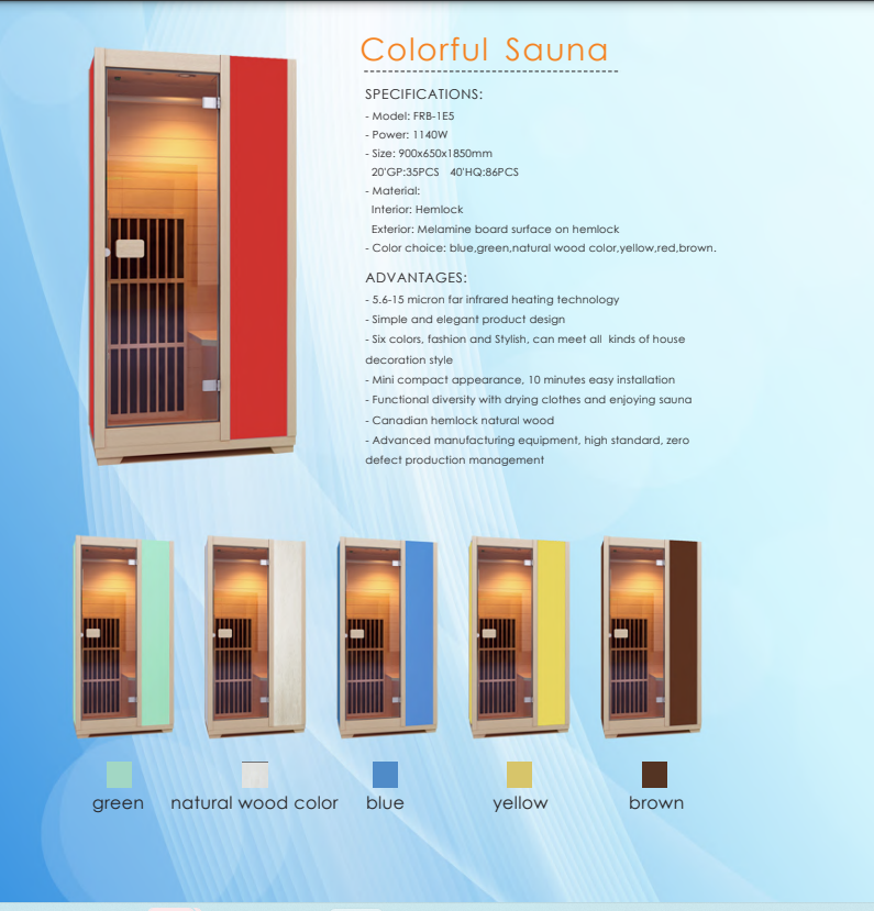 Blisspod, Vienna, Far Infrared Sauna Canadian Hemlock Very Low EMF Sauna, 3 Heaters, 1 Person