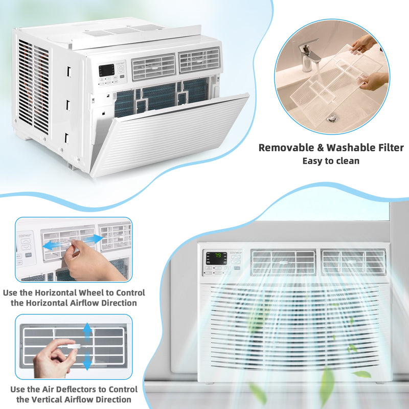 10000 BTU Window Air Conditioner-White