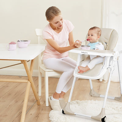 3-In-1 Convertible Baby High Chair for Toddlers-Beige