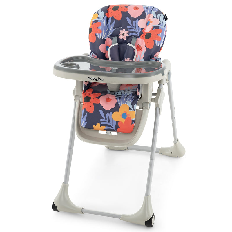 3-In-1 Convertible Baby High Chair for Toddlers-Purple