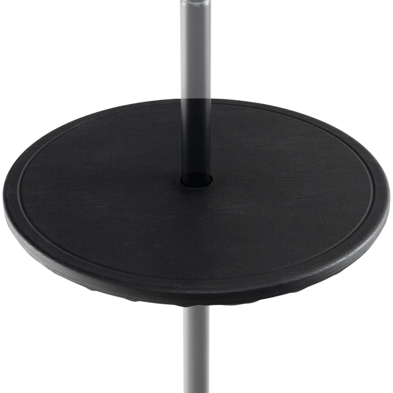 20 Inches Outdoor Adjustable Umbrella Table with 1.5 Inches Umbrella Hole