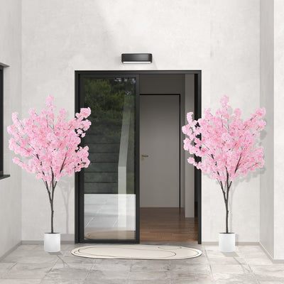 6.5 FT Tall Artificial Cherry Blossom Tree with 1170 Pink Flowers