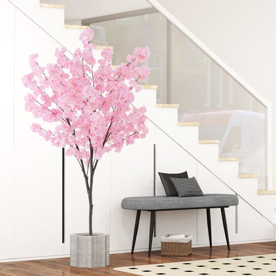 6.5 FT Tall Artificial Cherry Blossom Tree with 1170 Pink Flowers