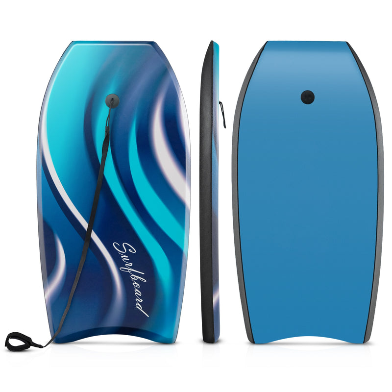 33/37/41 Inches Lightweight Body Board Boogie Board with EPS Core XPE Deck HDPE Bottom-L