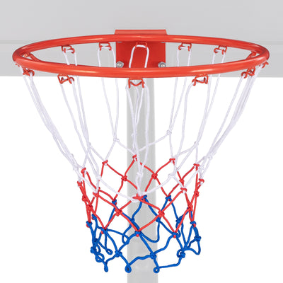 18 Inch Basketball Rim Goal Replacement with All Weather Net and Mounting Hardware-Orange