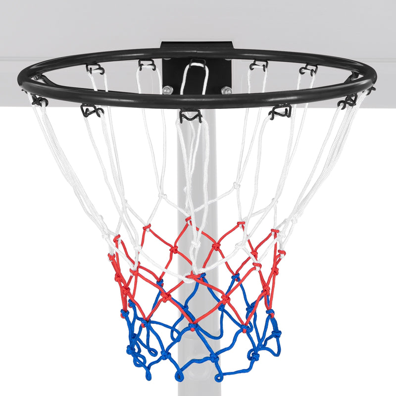 18 Inch Basketball Rim Goal Replacement with All Weather Net and Mounting Hardware-Black