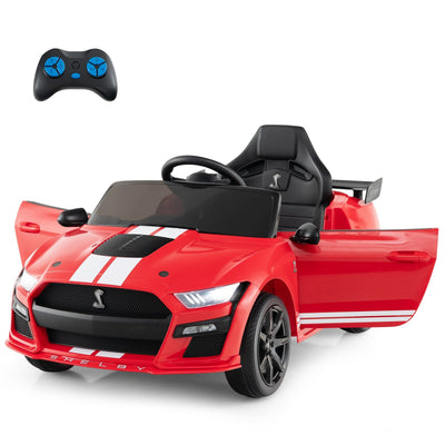 12V Licensed Ford Mustang Shelby GT500 Kids Ride on Car with Remote Control for Kids Aged 3-8-Red