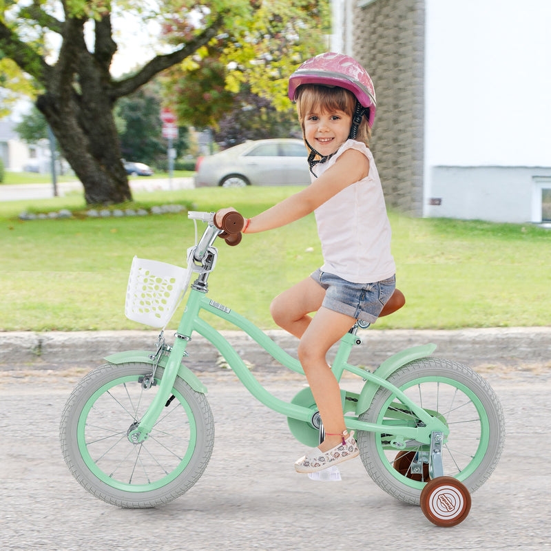 14 Inch Kids Bike with Adjustable Seat and Bell for Kids 3-8 Years Olds-14 inches