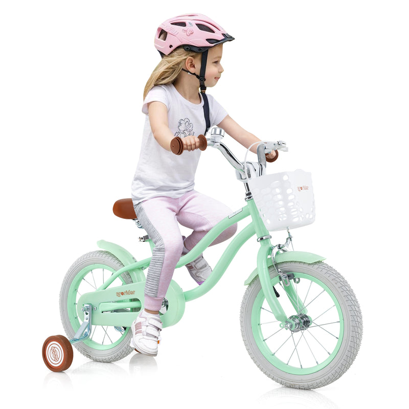 14 Inch Kids Bike with Adjustable Seat and Bell for Kids 3-8 Years Olds-14 inches