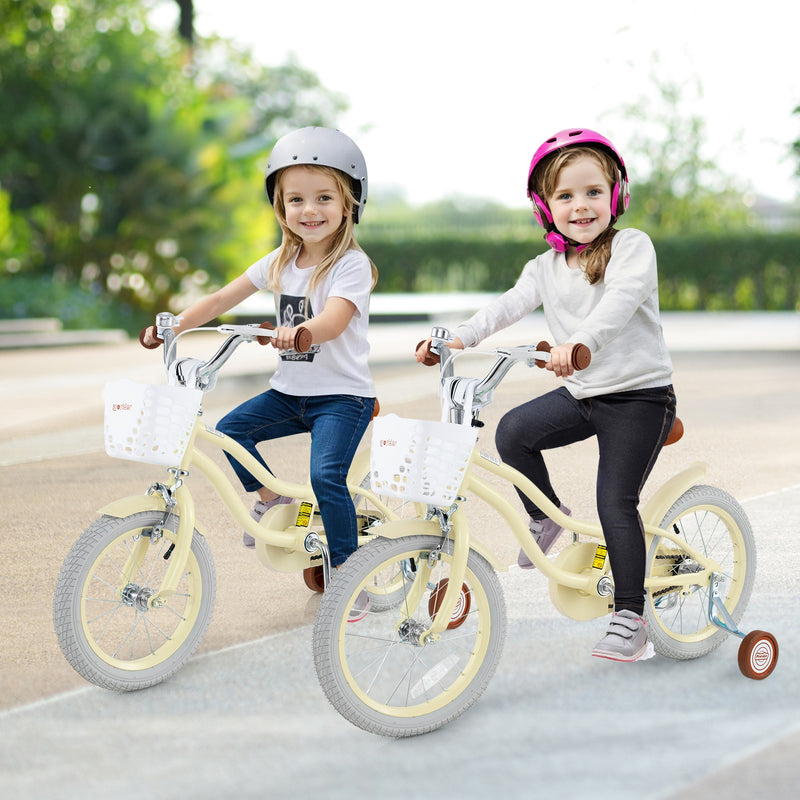 14/16/18 Inch Kids Bike Adjustable with Training Wheels Ages 3-8 Years Olds-16 inches