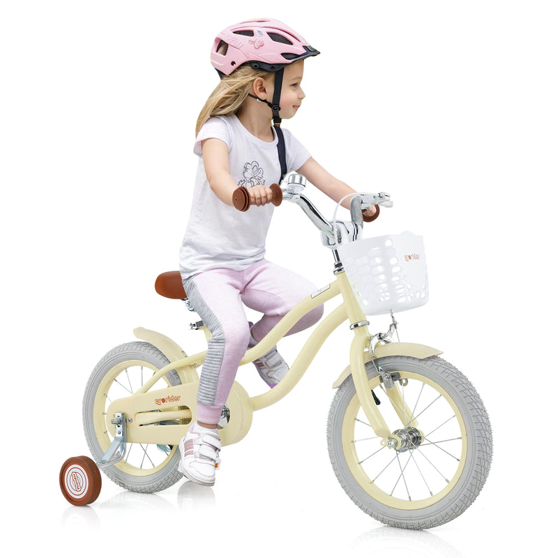 14 Inch Kids Bike Adjustable with Training Wheels Ages 3-8 Years Olds-14 inches