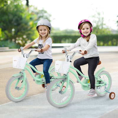 16 Inch Kids Bike with Adjustable Seat and Bell for Kids 3-8 Years Olds-16 inches