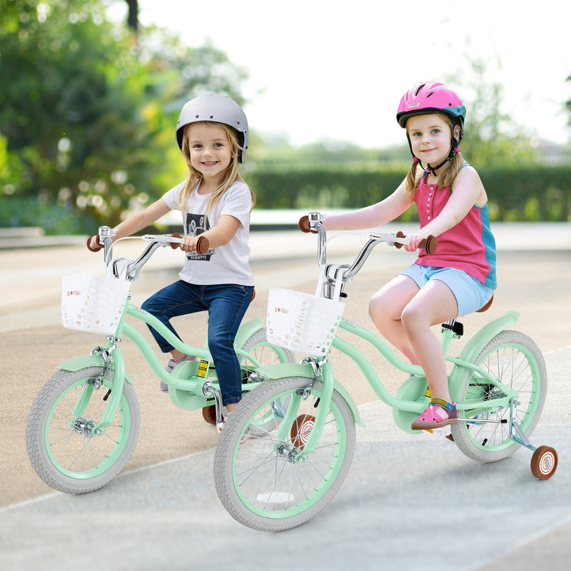 18 Inch Kids Bike with Adjustable Seat and Bell for Kids 3-8 Years Olds-18 inches