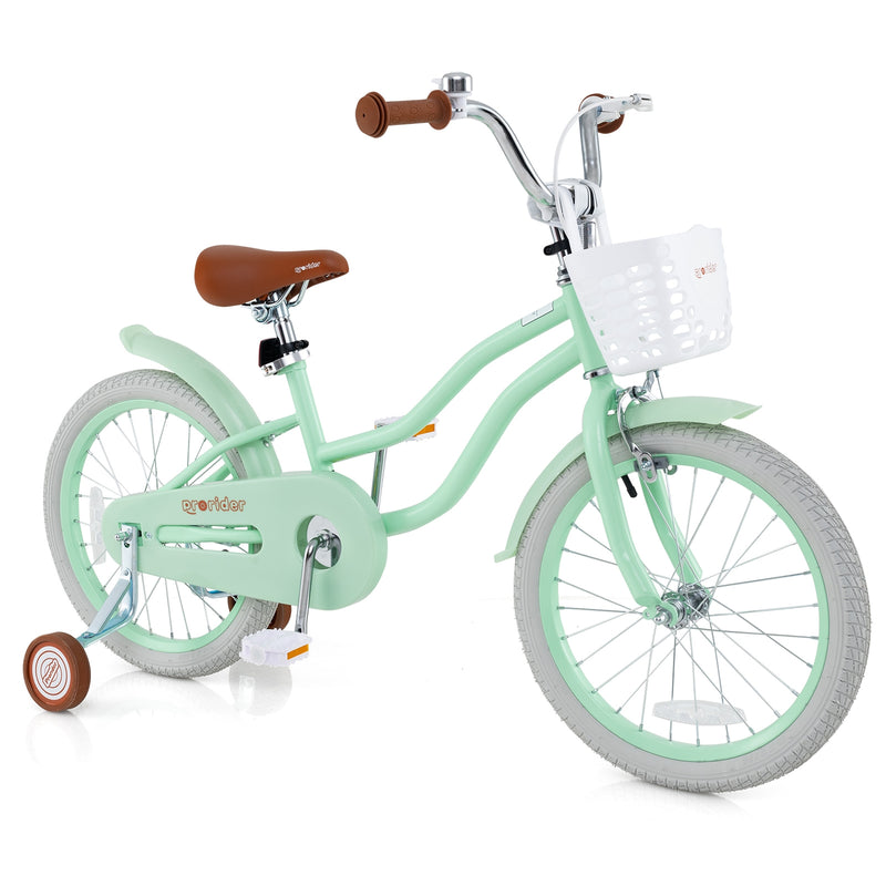 18 Inch Kids Bike with Adjustable Seat and Bell for Kids 3-8 Years Olds-18 inches