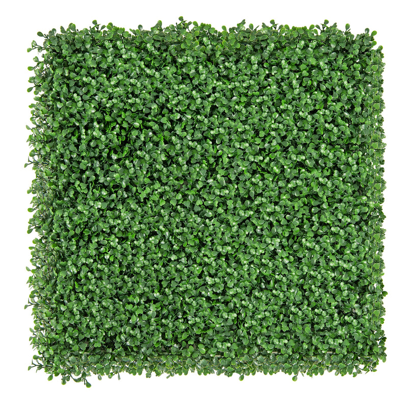 12 Pieces 20 x 20 Inch Artificial Boxwood Wall Panels with Insertable Branches