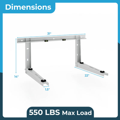 Mini Split Wall Mounting Bracket for 12000-24000 BTU Universal Ductless AC